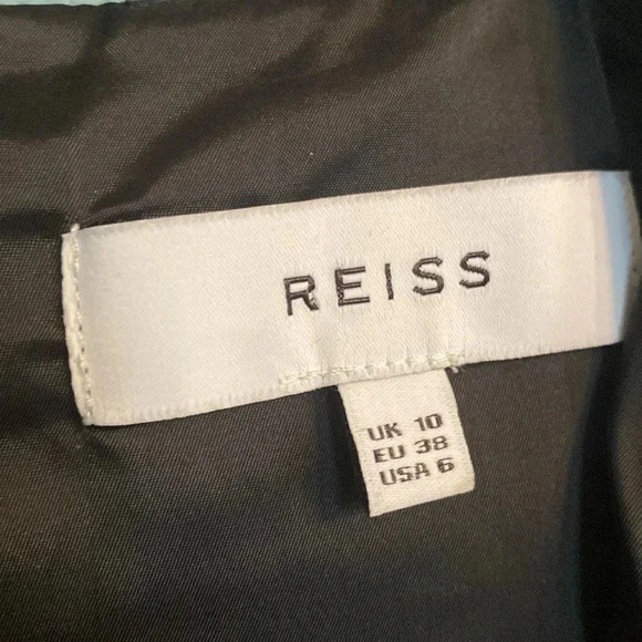 Reiss black wool blend short sleeve dress - size 6 - great condtion - cut outs - Picture 3 of 10